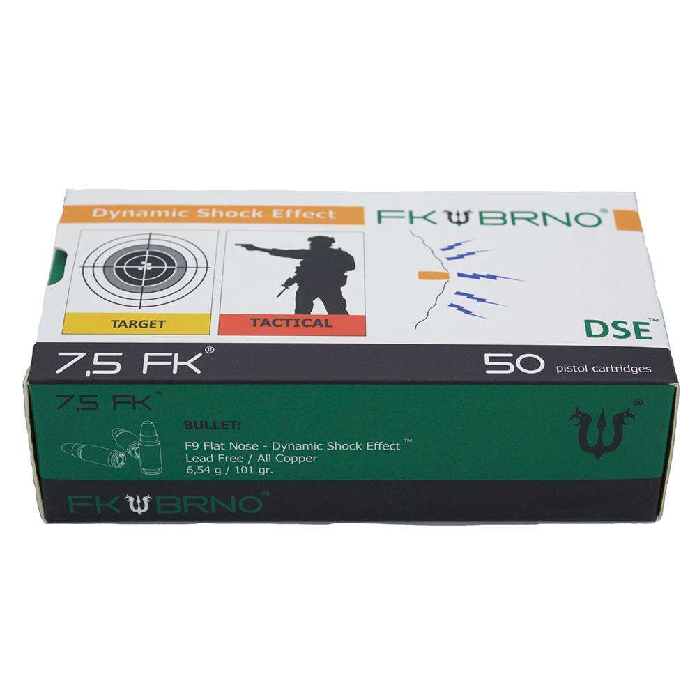 Ammunition Italian Firearms Group Ready Series F9 Ammunition 7.5 FK  High Velocity 1950 FPS 101Gr  LF Copper 50rd/bx • Model: Ready Series